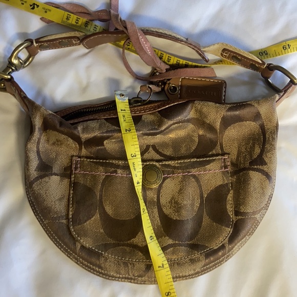 Coach metallic signature shoulder hobo - Picture 7 of 9